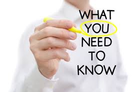 need to know