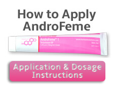 apply androfeme testosterone cream